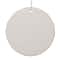 White & Silver Porcelain Arctic Fox Disc Ornament